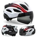 VICTGOAL Bicycle Helmet For Men Taillight Magnetic Goggles UV400 Lens Sun Visor Cycling Helmets MTB Electric Scooter Bike Safety