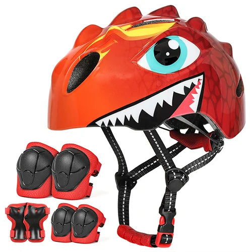 VICTGOAL Kids Bicycle Helmet Child Sports Safety Cycling Protection Knee Elbow Pad Sets Balance Bike Roller Skating Helmet Guard