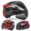 VICTGOAL Bicycle Helmet For Men Taillight Magnetic Goggles UV400 Lens Sun Visor Cycling Helmets MTB Electric Scooter Bike Safety