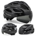 VICTGOAL Bicycle Helmet For Men Taillight Magnetic Goggles UV400 Lens Sun Visor Cycling Helmets MTB Electric Scooter Bike Safety