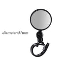 2pcs Adjustable Rotate Bicycle Auxiliary Rearview Mirror Handlebar Mount Wide-Angle Convex Cycling Rear View Mirrors Accessories