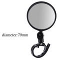 2pcs Adjustable Rotate Bicycle Auxiliary Rearview Mirror Handlebar Mount Wide-Angle Convex Cycling Rear View Mirrors Accessories
