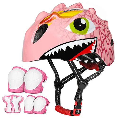 VICTGOAL Kids Bicycle Helmet Child Sports Safety Cycling Protection Knee Elbow Pad Sets Balance Bike Roller Skating Helmet Guard