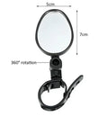 2pcs Adjustable Rotate Bicycle Auxiliary Rearview Mirror Handlebar Mount Wide-Angle Convex Cycling Rear View Mirrors Accessories
