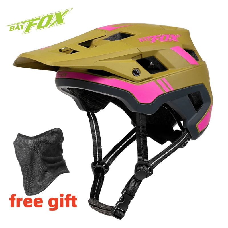 BATFOX bicycle helmet mtb casco fox mountain cycling helmet men Ultralight integral road bike bat fox helmets casco bicicleta