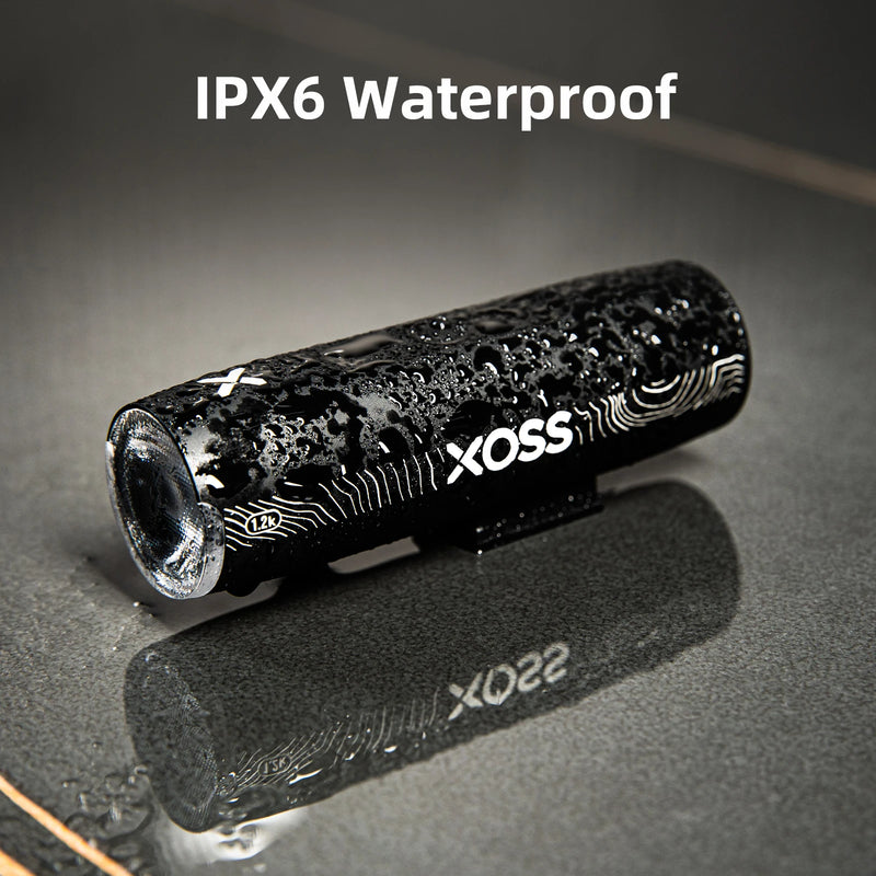 XOSS XL1200 Headlight 200-1200 Lm  Bike Light Waterproof Rechargeable Front Lamp Bicycle Light Aluminum Ultralight Flashlight