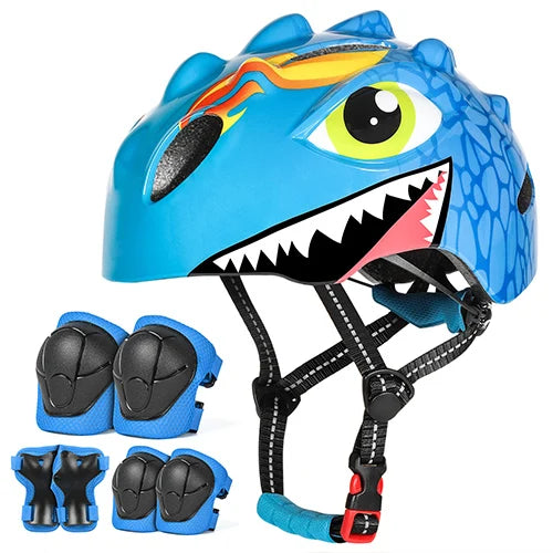 VICTGOAL Kids Bicycle Helmet Child Sports Safety Cycling Protection Knee Elbow Pad Sets Balance Bike Roller Skating Helmet Guard